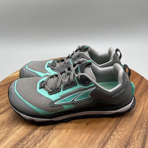Altra Womens Lone Peak 5 Shoes Womens Size 10 Gray Trail Running Hiking Comfort - Picture 3 of 8